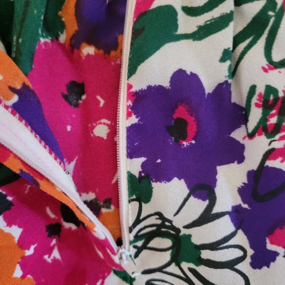 Vera Neumann Vivid Floral Long Skirt - Picture 12 of 14